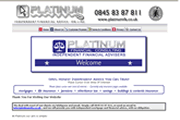 Platinum Financial Consulting website